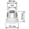 Керамический держатель сопла D21,4 (M11) для Raytools  арт.120515092A - st-e.info - Брянск