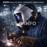 Маска сварщика Sparx с устройством подачи воздуха - st-e.info - Брянск