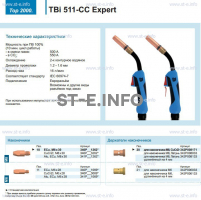 Горелка для полуавтоматической сваркиTBi 511-CC Expert, длина 5 m. - st-e.info - Брянск