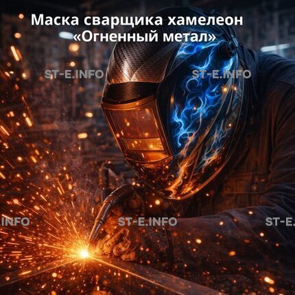 Маска сварщика хамелеон «Огненный метал» (YXE-718G PRO) - st-e.info - Брянск