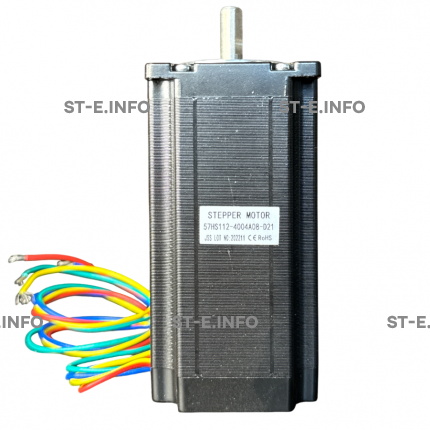 Двухфазный шаговый двигатель 57HS112-4004А08-D21 вал 8,0 мм - st-e.info - Брянск